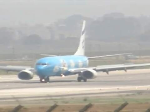 以色列航空班机轮胎掉落被迫返航 已安全降落