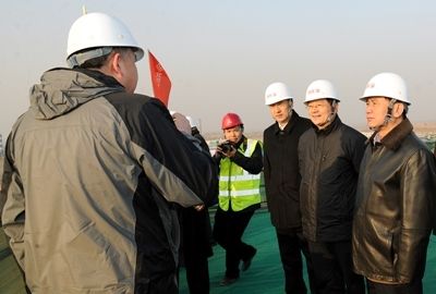 冯正霖调研北京新机场 要求建设成精品工程