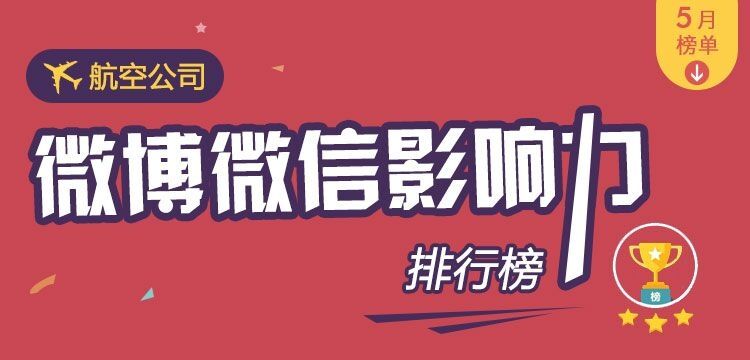 5月航空公司微博、微信影响力排行榜发布407495_ 5月航空公司微博、微信影响力排行榜发布