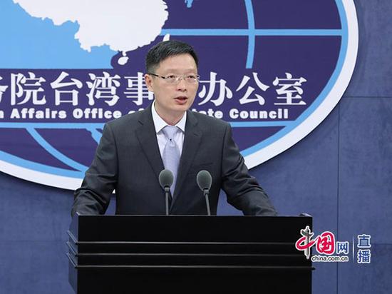 国台办新闻发言人安峰山主持发布会 中国网 孙宇 摄