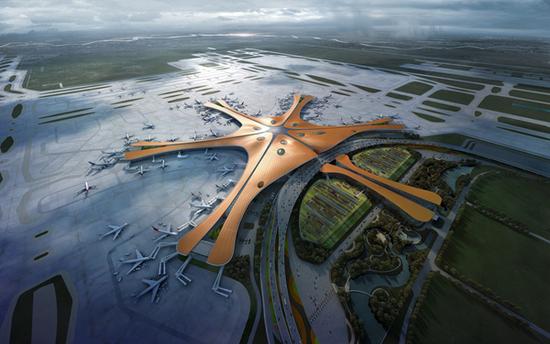 北京新机场效果图
