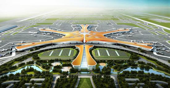 北京新机场效果图