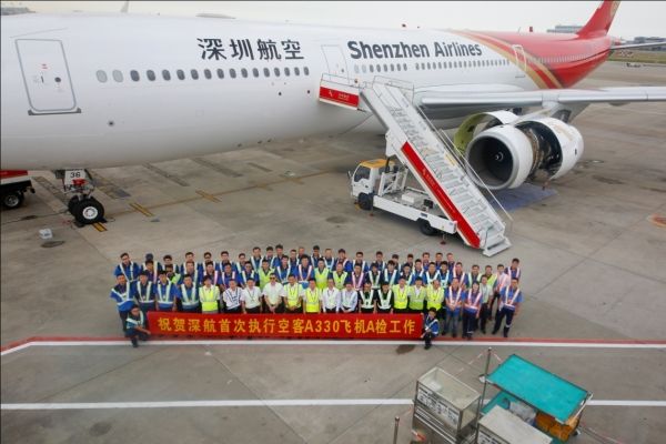 深航维修工程部完成首次A330飞机A检工作442103_ 深航维修工程部完成首次A330飞机A检工作