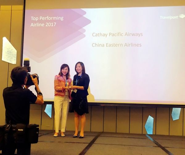 东航连续三年获Travelport新加坡最佳航空公司奖
