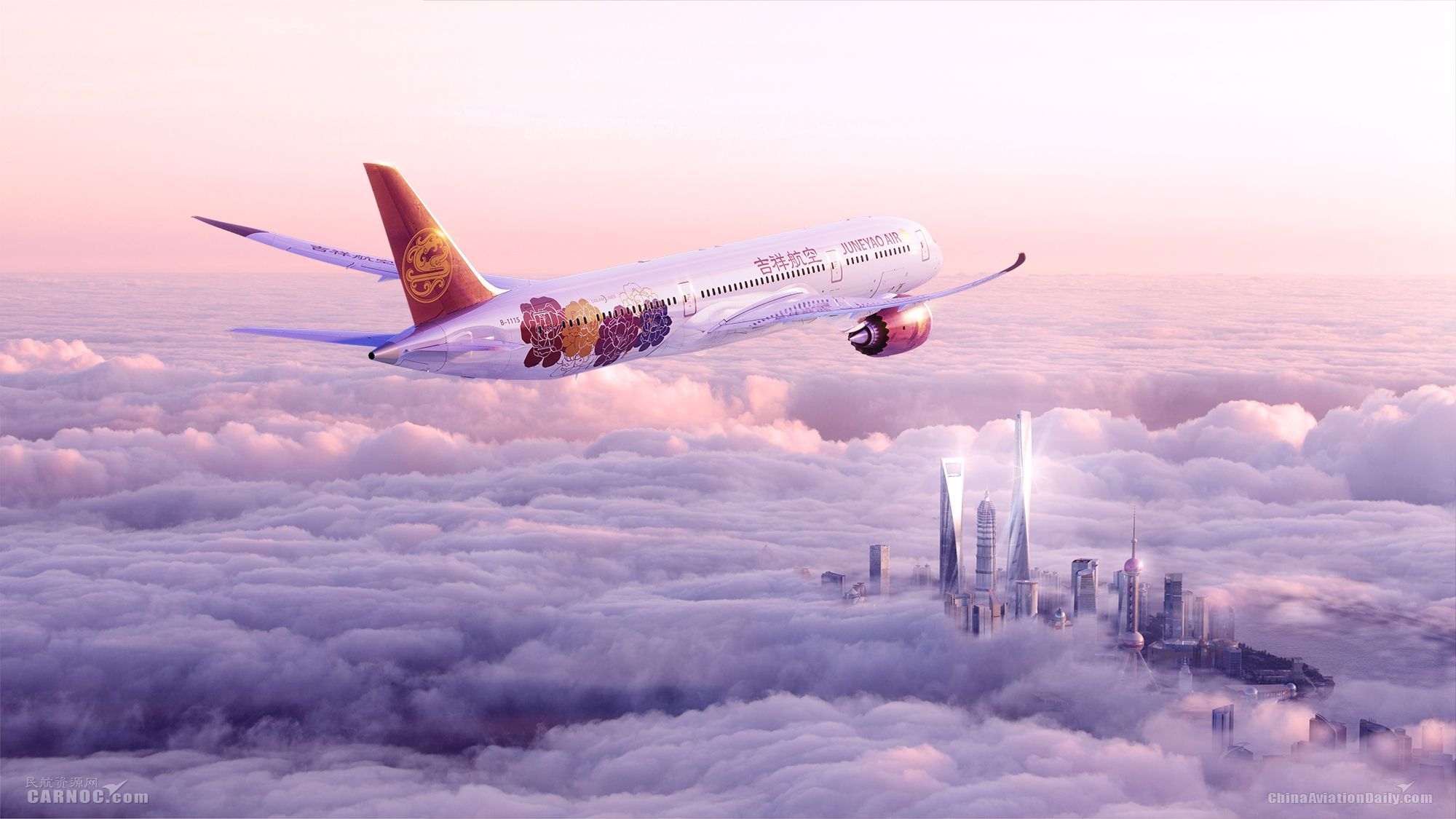 吉祥航空公布旗下波音787梦想飞机主题形象463261_ 吉祥航空公布旗下波音787梦想飞机主题形象