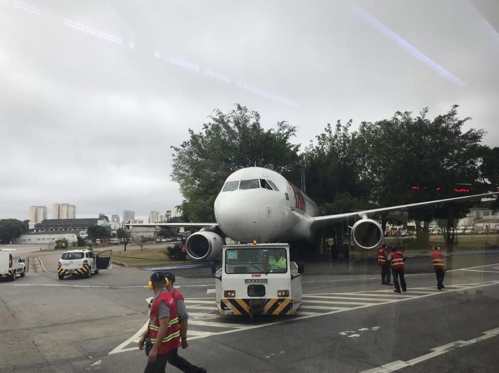 南美航空一架客机滑进树丛 无人受伤463857_ 南美航空一架客机滑进树丛 无人受伤