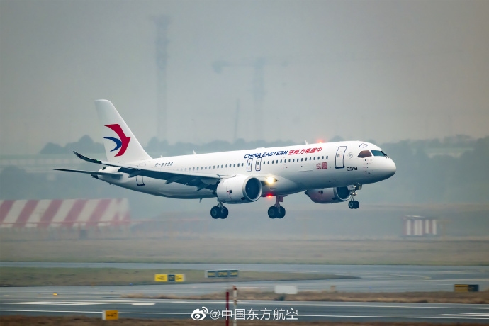全球首架C919将于12月26日开启100小时验证飞行之旅596787_ 全球首架C919将于12月26日开启100小时验证飞行之旅